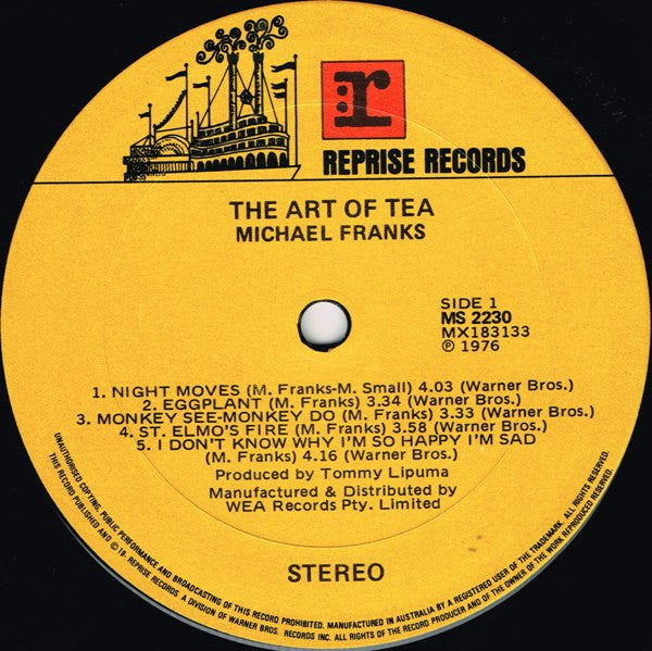 Michael Franks : The Art Of Tea (LP, Album)