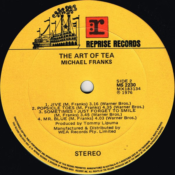 Michael Franks : The Art Of Tea (LP, Album)