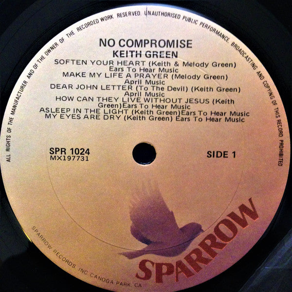 Keith Green (2) : No Compromise (LP, Album)