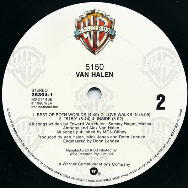 Van Halen : 5150 (LP, Album)