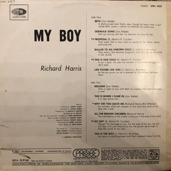 Richard Harris : My Boy (LP, Album)