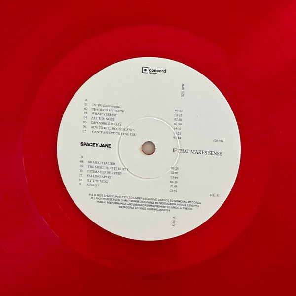 Spacey Jane : If That Makes Sense (LP, Album, Red)
