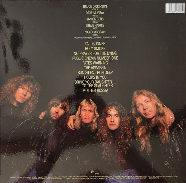 Iron Maiden : No Prayer For The Dying (LP, Album, RE, RM, 180)
