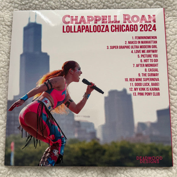 Chappell Roan : Live At Lollapalooza Chicago 2024 (LP, Unofficial, pin)
