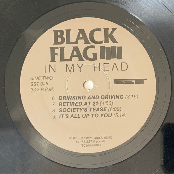 Black Flag : In My Head (LP, Album, RP)