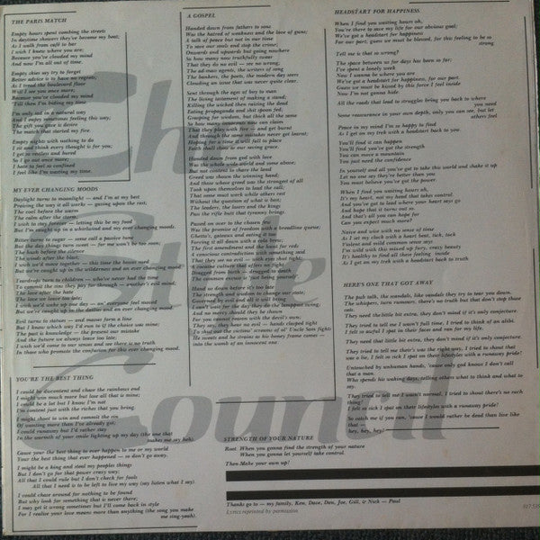 The Style Council : Café Bleu (LP, Album)