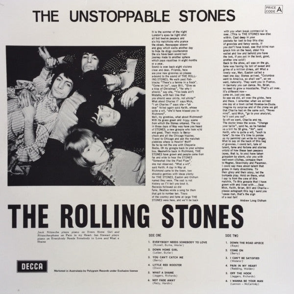 The Rolling Stones : The Unstoppable Stones (LP, Comp, Mono, RE)