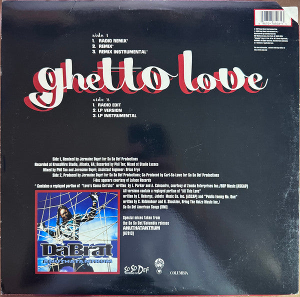 Da Brat Featuring T-Boz : Ghetto Love (12")