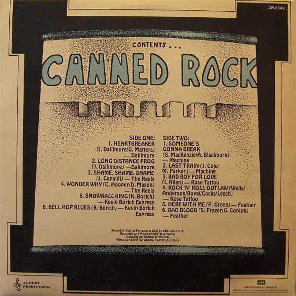Various : Canned Rock (LP, Album, Gat)