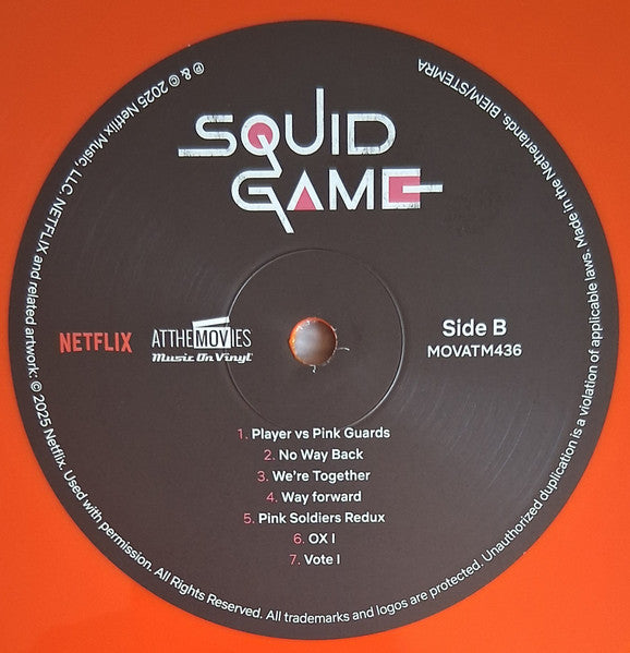 정재일 : Squid Game (Soundtrack From The Netflix Series) (LP, Album, Ora + LP, Album, Yel + Album, Comp, Dlx)