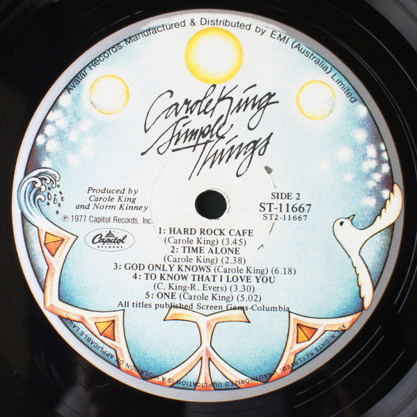 Carole King : Simple Things (LP, Album, Gat)