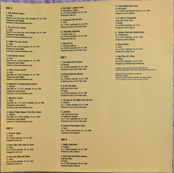 Johnny Cash : The Essential Johnny Cash (2xLP, Comp, Mono, RE, RM)