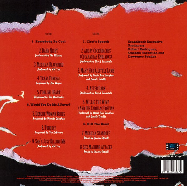 Various : From Dusk Till Dawn (Music From The Motion Picture) (LP, Album, Comp, RE)