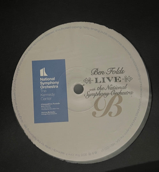 Ben Folds With The National Symphony Orchestra* : Live With The National Symphony Orchestra (LP, Album)