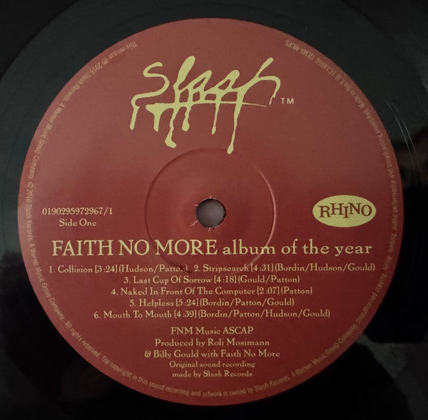 Faith No More : Album Of The Year (2xLP, Album, RE, RM, RP, Gat)