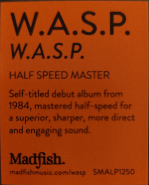 W.A.S.P. : W.A.S.P. (LP, Album, RE, Hal)