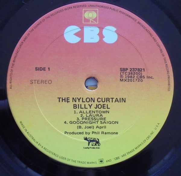 Billy Joel : The Nylon Curtain (LP, Album)