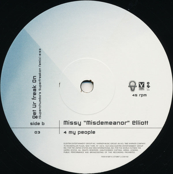 Missy Elliott : 4 My People (12")