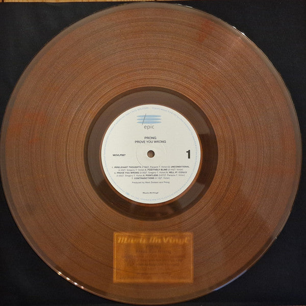 Prong : Prove You Wrong (LP, Album, Ltd, Num, RE, RP, Cle)