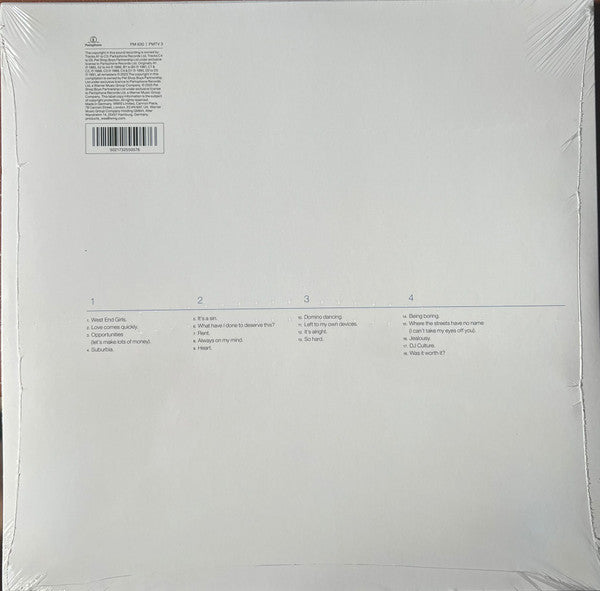 Pet Shop Boys : Discography (The Complete Singles Collection 1985-1991) (2xLP, Comp, RE, RM)