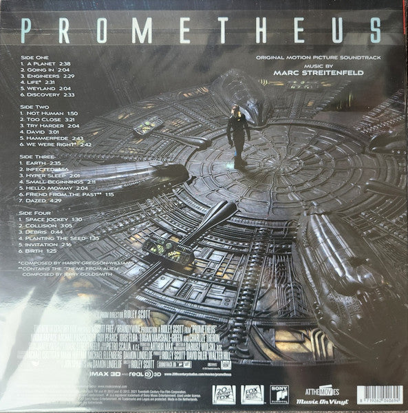 Marc Streitenfeld : Prometheus (Original Motion Picture Soundtrack) (2xLP, Album, Ltd, Num, RE, Blu)