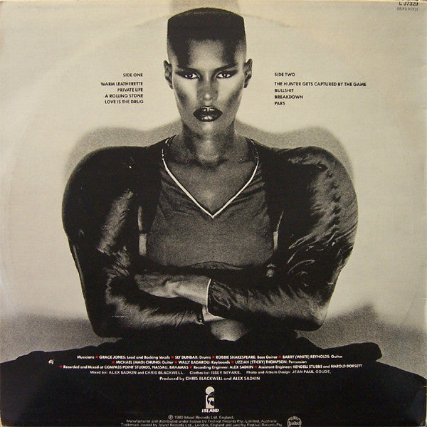 Grace Jones : Warm Leatherette (LP, Album)