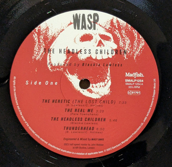 W.A.S.P. : The Headless Children (LP, Album, RE, Hal)