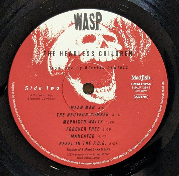 W.A.S.P. : The Headless Children (LP, Album, RE, Hal)