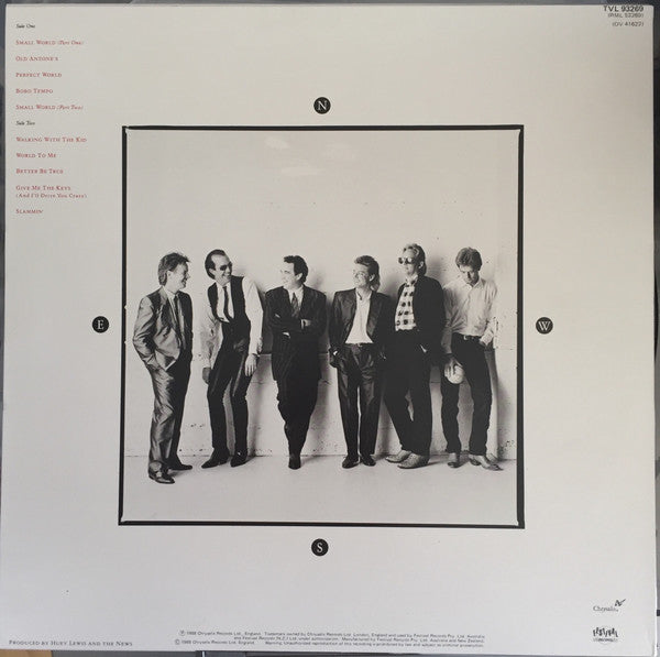 Huey Lewis & The News : Small World (LP, Album)