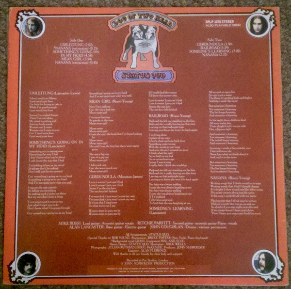 Status Quo : Dog Of Two Head (LP, Album)