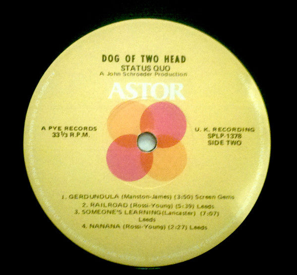 Status Quo : Dog Of Two Head (LP, Album)