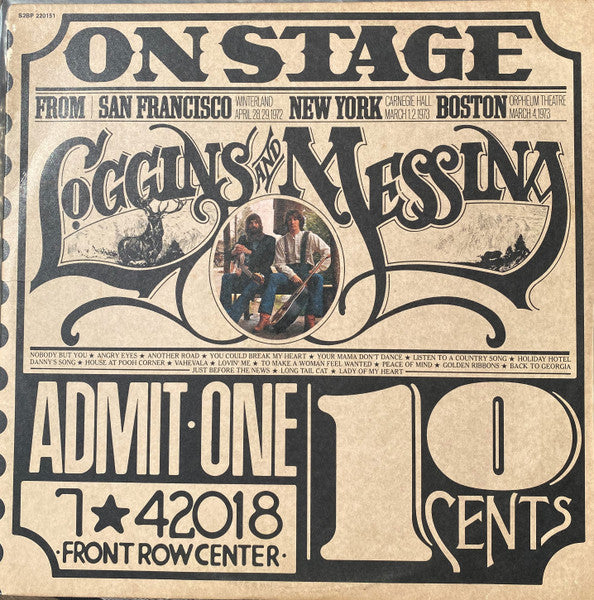 Loggins And Messina : On Stage (2xLP, Album)