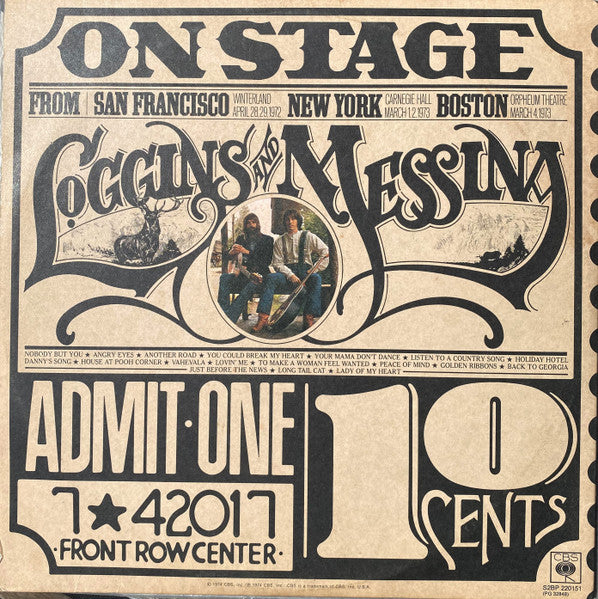Loggins And Messina : On Stage (2xLP, Album)