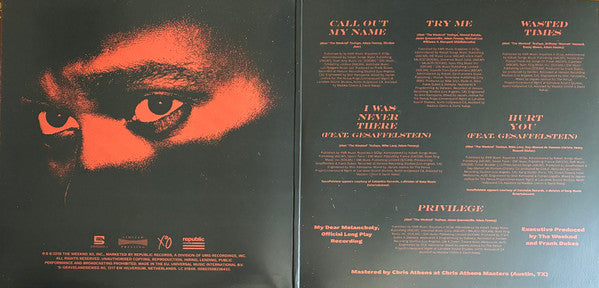 Buy The Weeknd : My Dear Melancholy, (LP, S/Sided, EP, Etch, RE