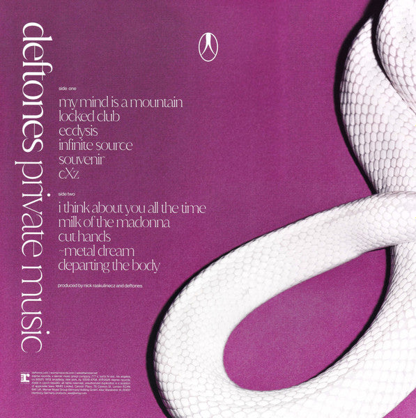 Deftones : Private Music (LP, Album, Ltd, Gre)