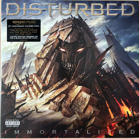 Disturbed : Immortalized (LP + LP, S/Sided, Etch + Album, RE, Tan)