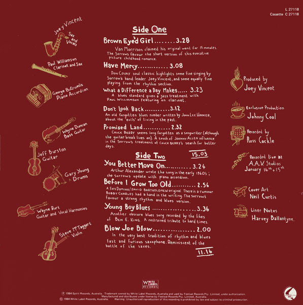 The Black Sorrows : Sonola (LP, Album, RE)