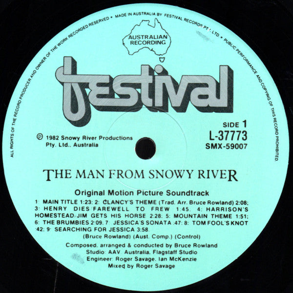 Bruce Rowland (2) : The Man From Snowy River (Original Motion Picture Soundtrack) (LP, Album, Gat)