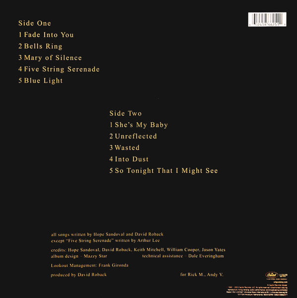 Mazzy Star : So Tonight That I Might See (LP, Album, RSD, RE, RP, Pur)