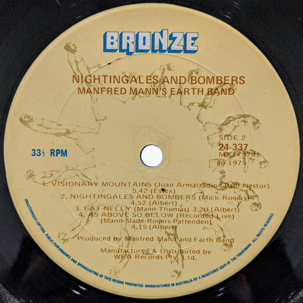 Manfred Mann's Earth Band : Nightingales & Bombers (LP, Album)