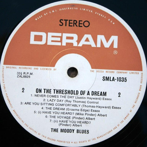 The Moody Blues : On The Threshold Of A Dream (LP, Album)
