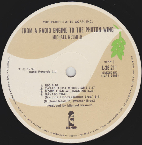 Michael Nesmith : From A Radio Engine To The Photon Wing (LP, Album)