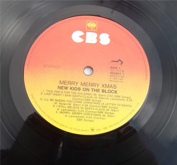 New Kids On The Block : Merry, Merry Christmas (LP, Album)