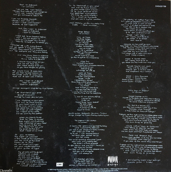Sinéad O'Connor : I Do Not Want What I Haven't Got (LP, Album, Bla)