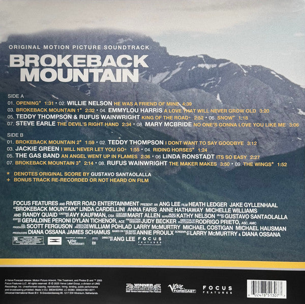 Various : Brokeback Mountain (Original Motion Picture Soundtrack) (LP, Album, S/Edition, 20t)