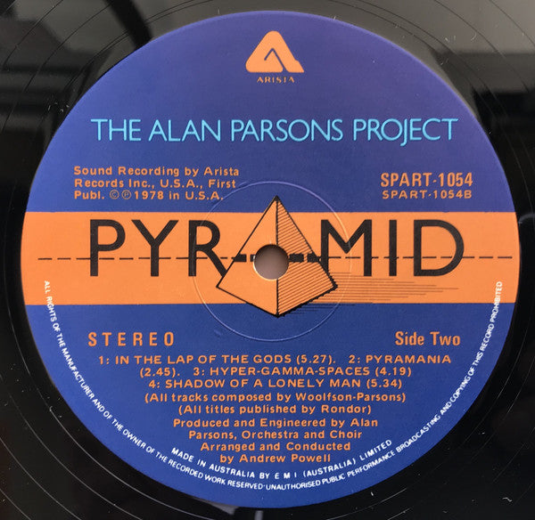 The Alan Parsons Project : Pyramid (LP, Album, Gat)