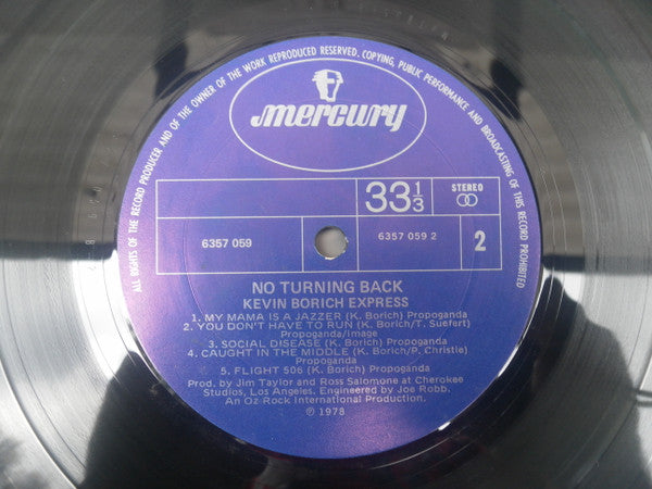 Kevin Borich Express : No Turning Back (LP, Album)