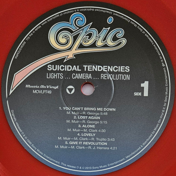 Suicidal Tendencies : Lights... Camera... Revolution (LP, Album, Ltd, Num, RE, Red)