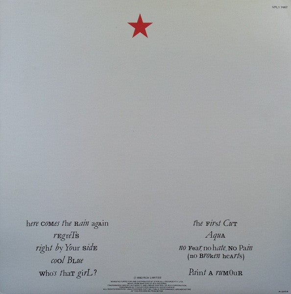 Eurythmics : Touch (LP, Album, Gat)