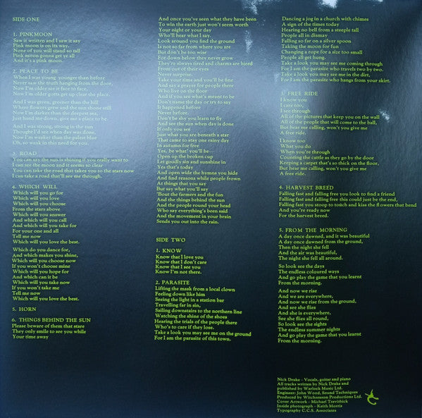 Nick Drake : Pink Moon (LP, Album, RE, RP, Gat)